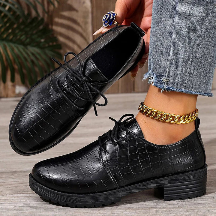 Niyra – Scarpa Derby Stringate Con Suola Spessa