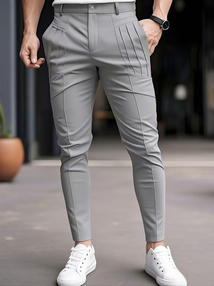Altmann - Pantaloni Slim Fit Con Pinces e Tasche