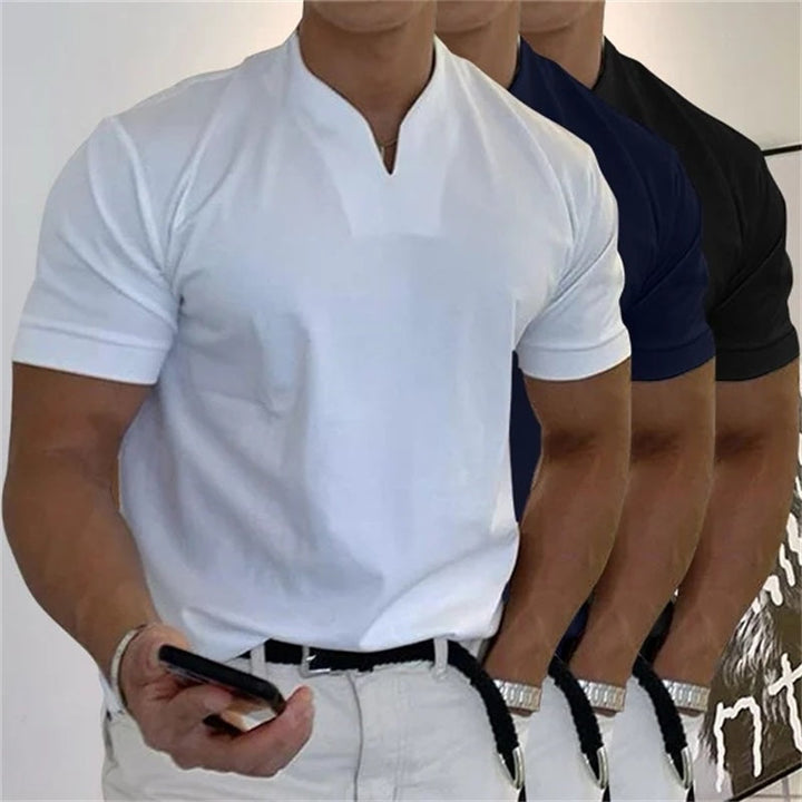 Neven - T-Camicia a Maniche Corte Con Scollo a V