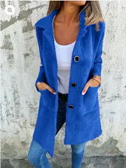 Dorothie - Cappotto con Collo a Revers e Tasche Applicate