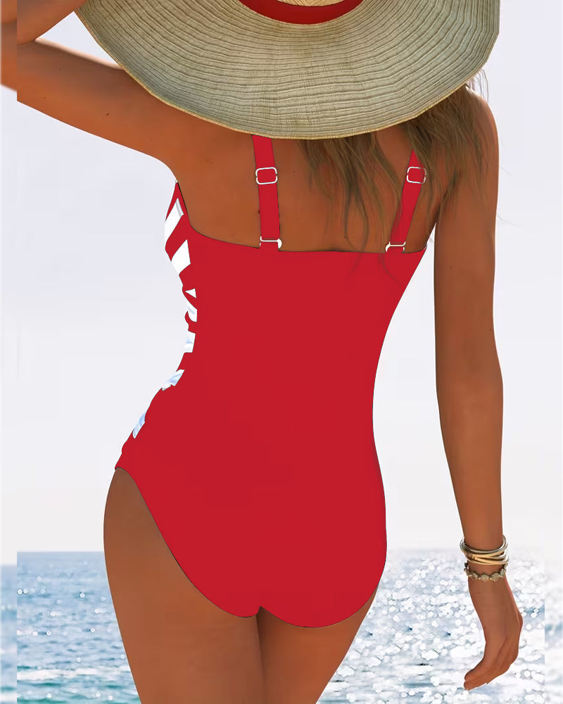 Sulinna - Costume Da Bagno Intero Casual a Righe