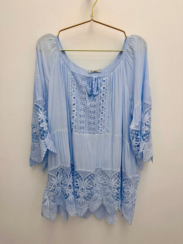 Lurdes - Camicia Elegante Con Scollo Rotondo