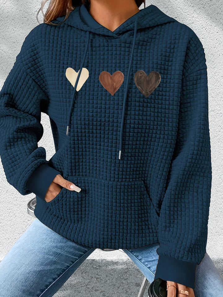 Urmela - Felpa Con Cappuccio Casual In Poliestere Con Tasche