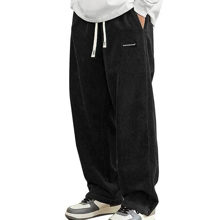 Warren - Pantaloni a Gamba Larga Con Coulisse E Tasche