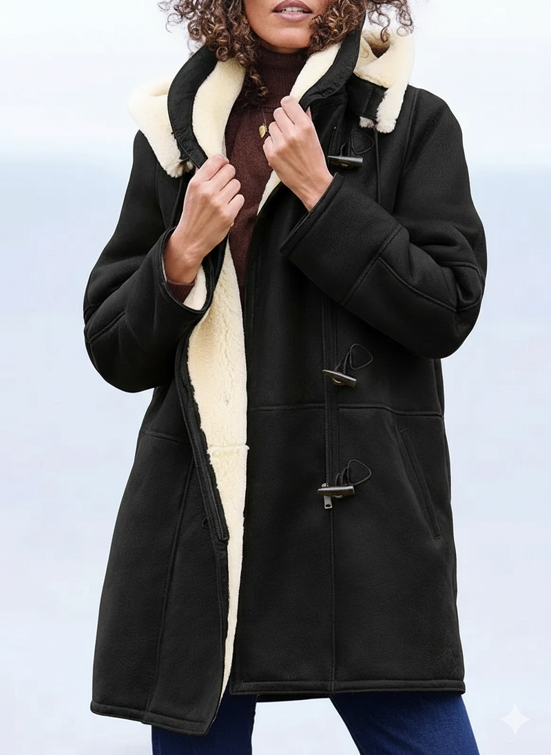 Zulika - Cappotto In Finta Pelle Scamosciata