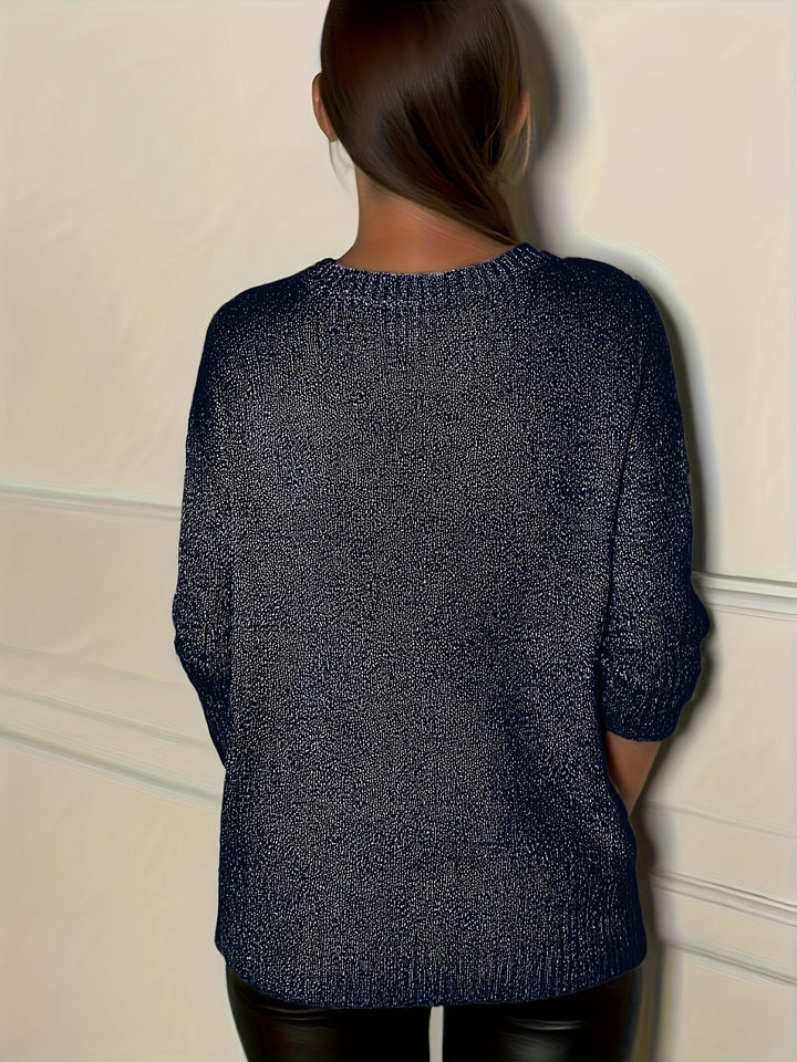 Healy - Maglione Lavorato a Maglia Con Scollo a V