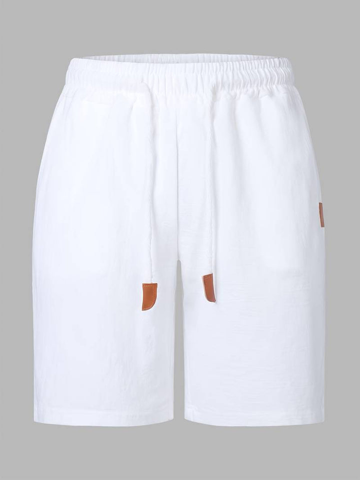 Jonatas - Pantaloncini Estivi in Lino Con Tasca Con Coulisse