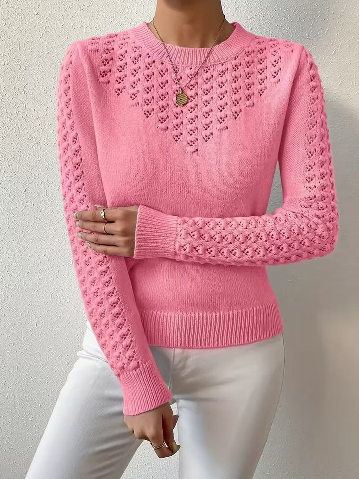 Shannen - Maglione Lavorato a Maglia a Maniche Lunghe