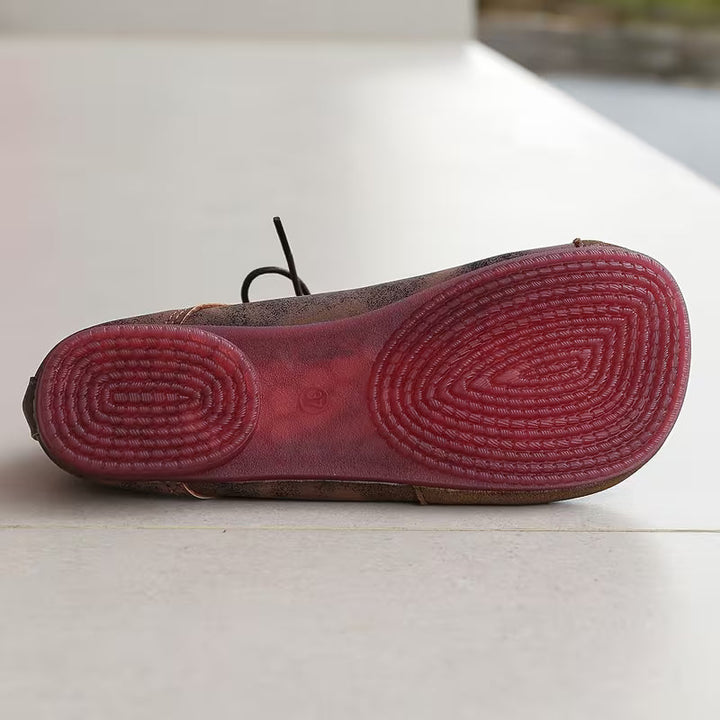 Zuniya - Scarpe Comode Con Zeppa Bassa e Allacciatura