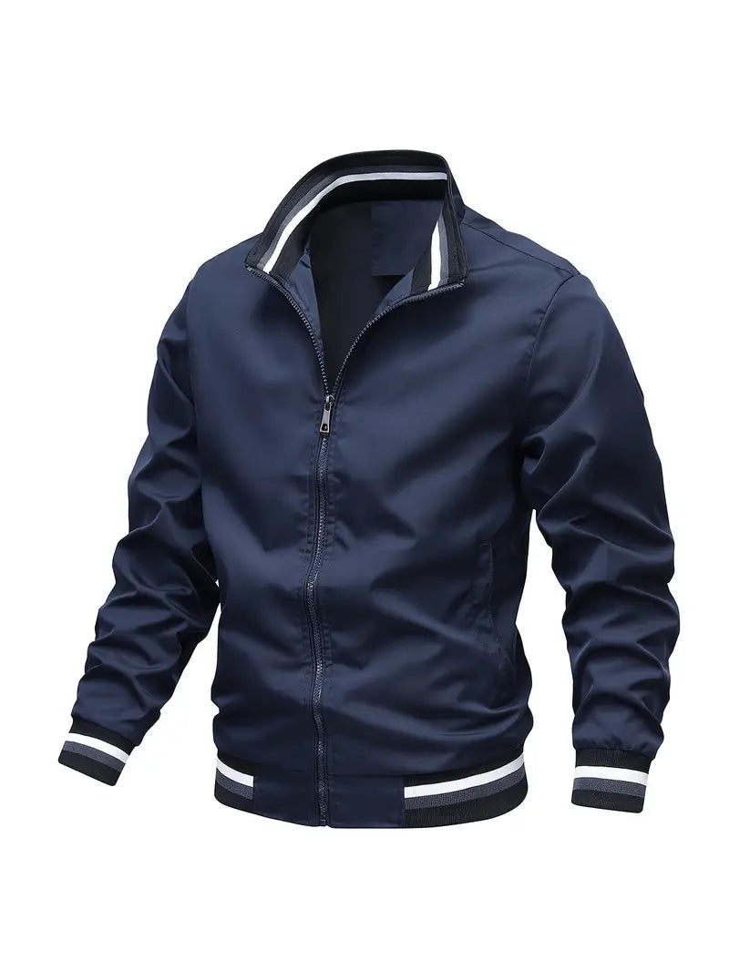 Stanton - Giacca Collare Stand Zip Up Casuale