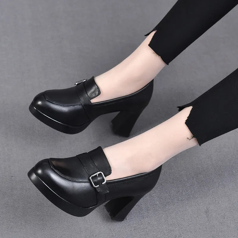 Sonnia - Scarpe Con Tacco in Pelle Versatili
