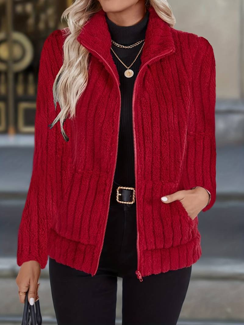 Zoharia - Elegante Giacca Invernale a Maniche Lunghe Con Tasca