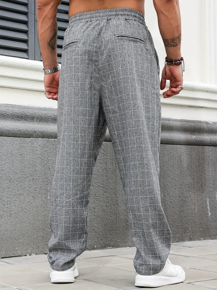 Rodolfo - Traspirante Plaid Stampa Pantaloni