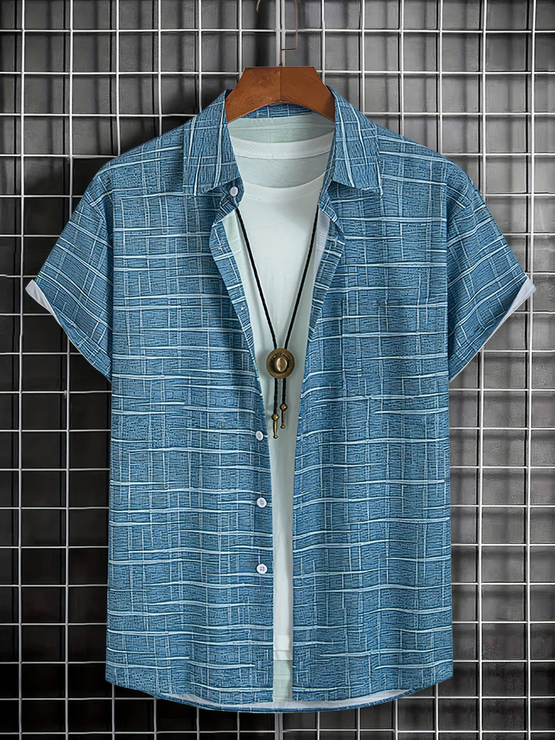 Haroyan - Camicia Elegante Con Motivo A Righe Scozzesi
