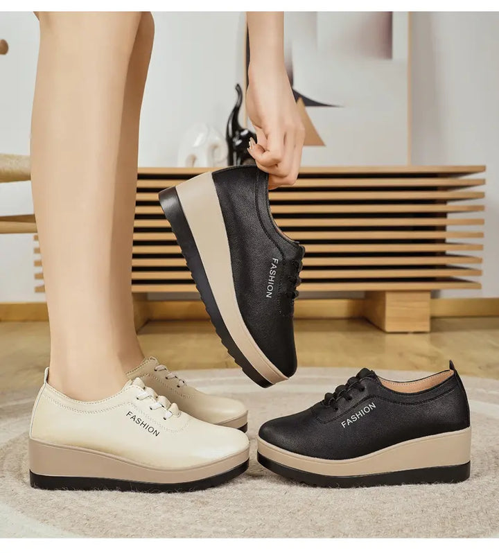 Saturnina - Scarpe In Pelle Con Suola Spessa