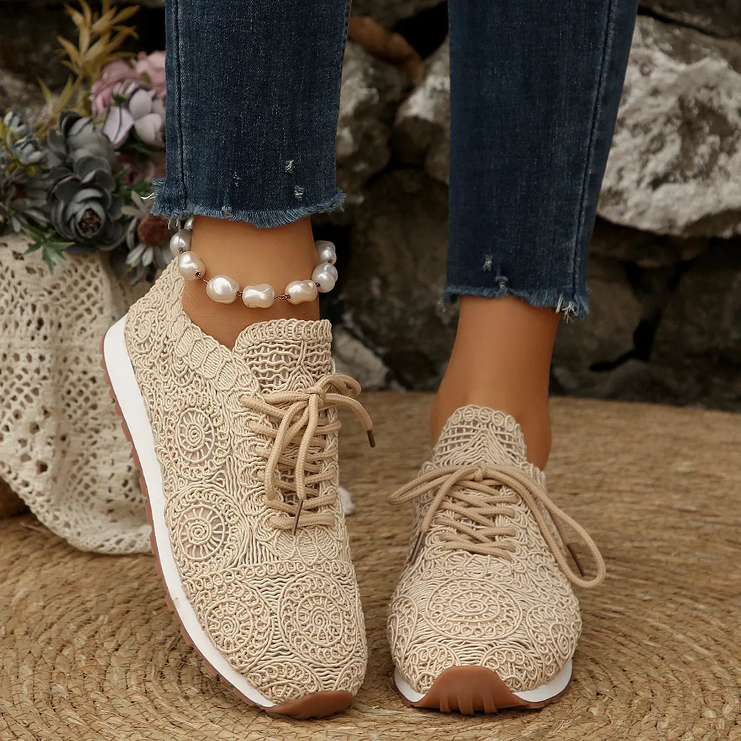 Susannah - Sneaker Traspirante in Maglia Con Lacci