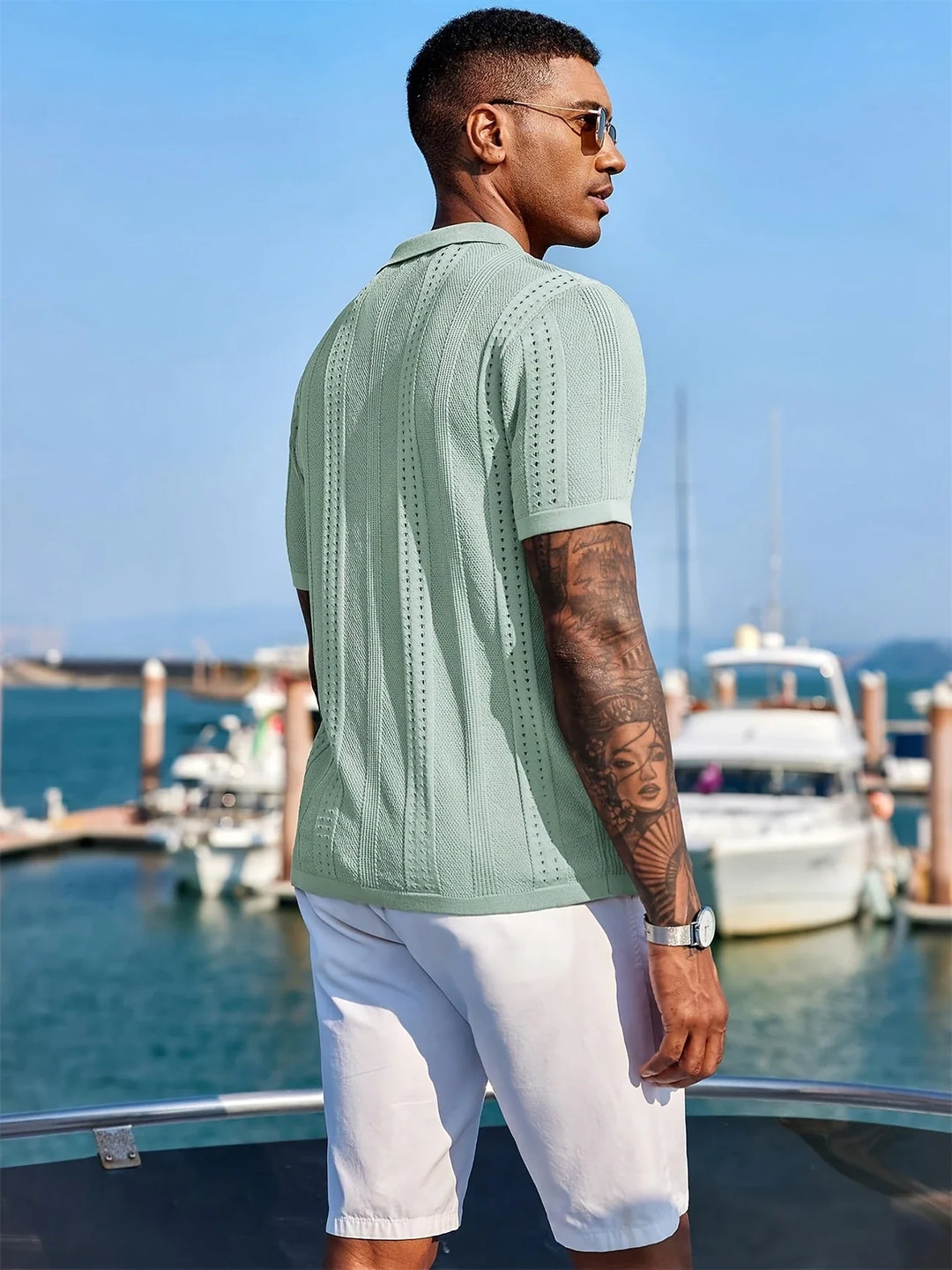 Semyon - Camicia Lavorata A Maglia Con Motivo Intricato Alla Moda