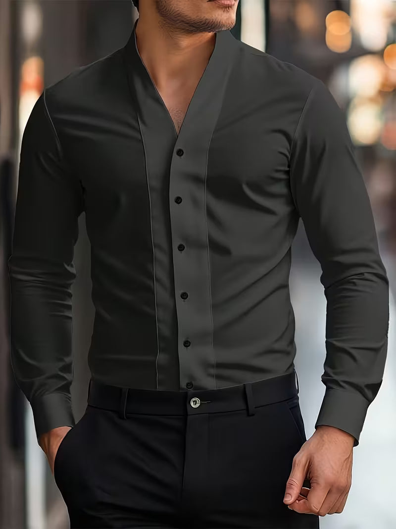 Abnar - Camicia a Maniche Lunghe Con Bottoni