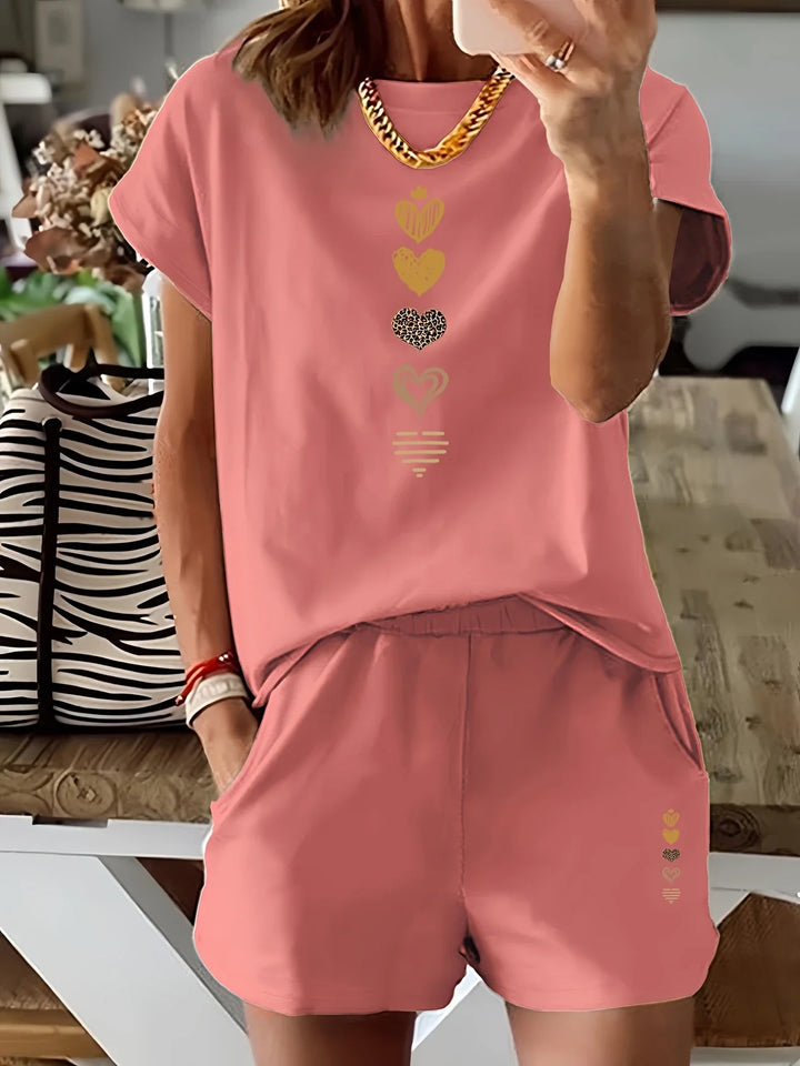 Lyra - Casual Set Di Due Pezzi Con Stampa Grafica