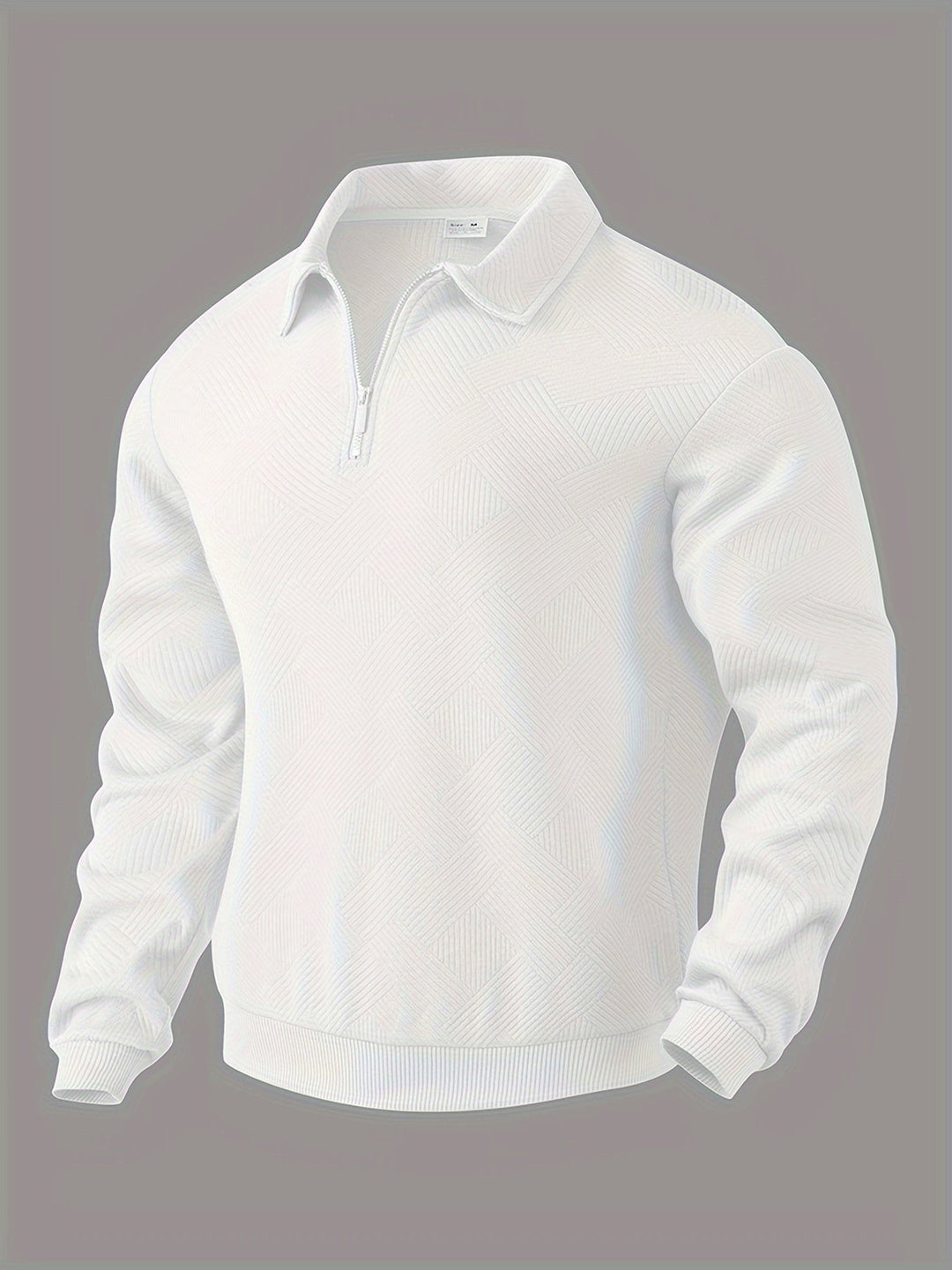 Baldrick - Felpa vintage con Zip e Disegno Geometrico