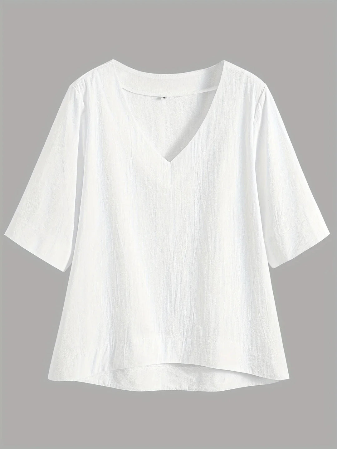 Mattea - Casual Vestibilità Ampia Top Con Scollo a V