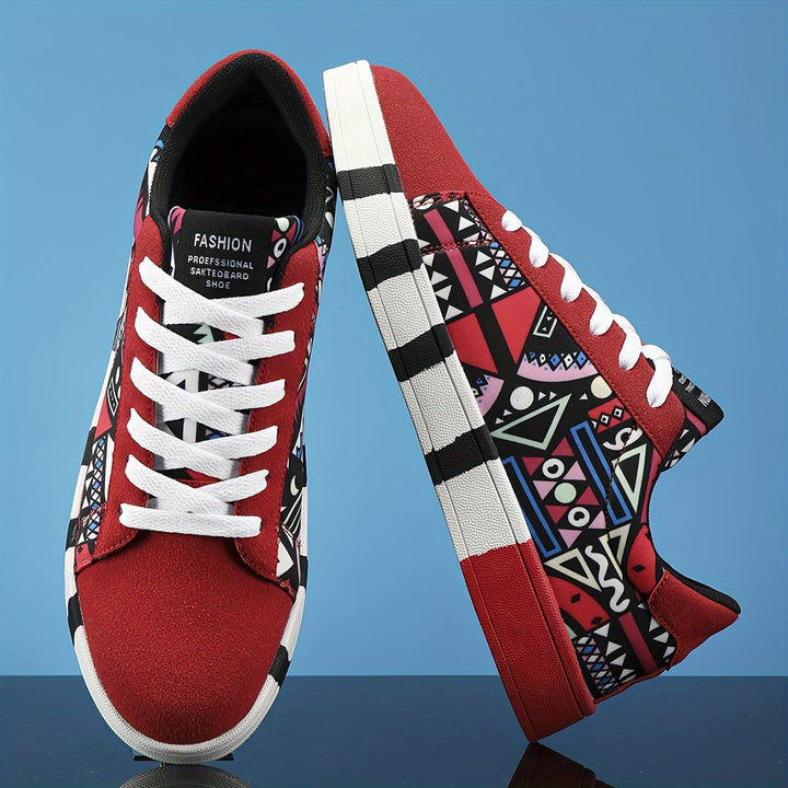 Nalson - Scarpa Da Ginnastica Stringate Con Stampa Geometrica