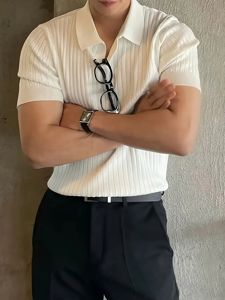 Avgustin - Polo Casual A Mniche Corte