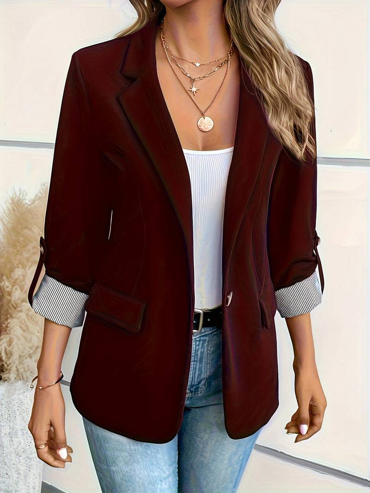Galiah - Elegante Blazer Doppiopetto Con Collo Con Revers