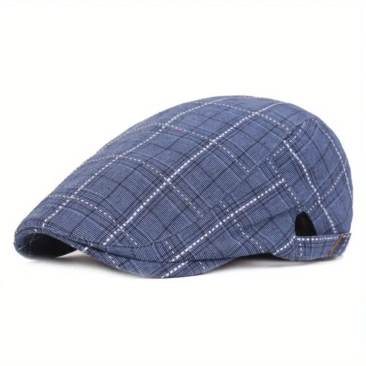 Checklyn - Cappellino Elegante Con Motivo a Quadri