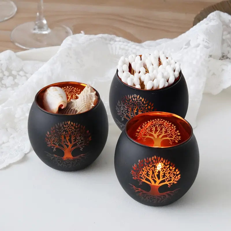 GlowRoot - Set Portacandele Albero Della Vita