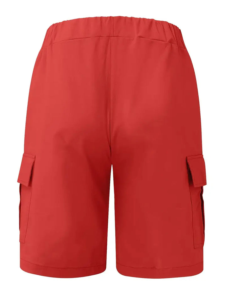 Jelte - Pantaloncini Cargo Casual Non Elasticizzati Con Coulisse