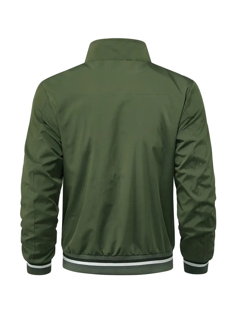 Stanton - Giacca Collare Stand Zip Up Casuale