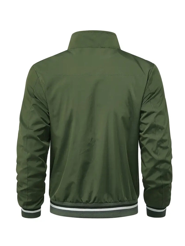 Stanton - Giacca Collare Stand Zip Up Casuale