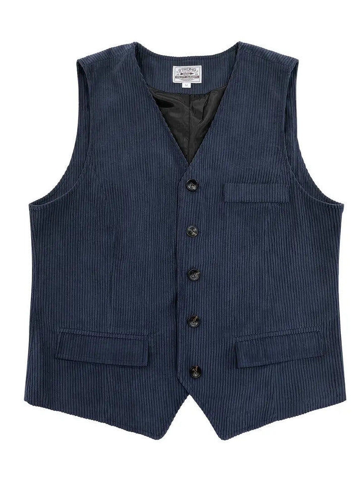 Fergus - Elegante Gilet In Velluto a Coste