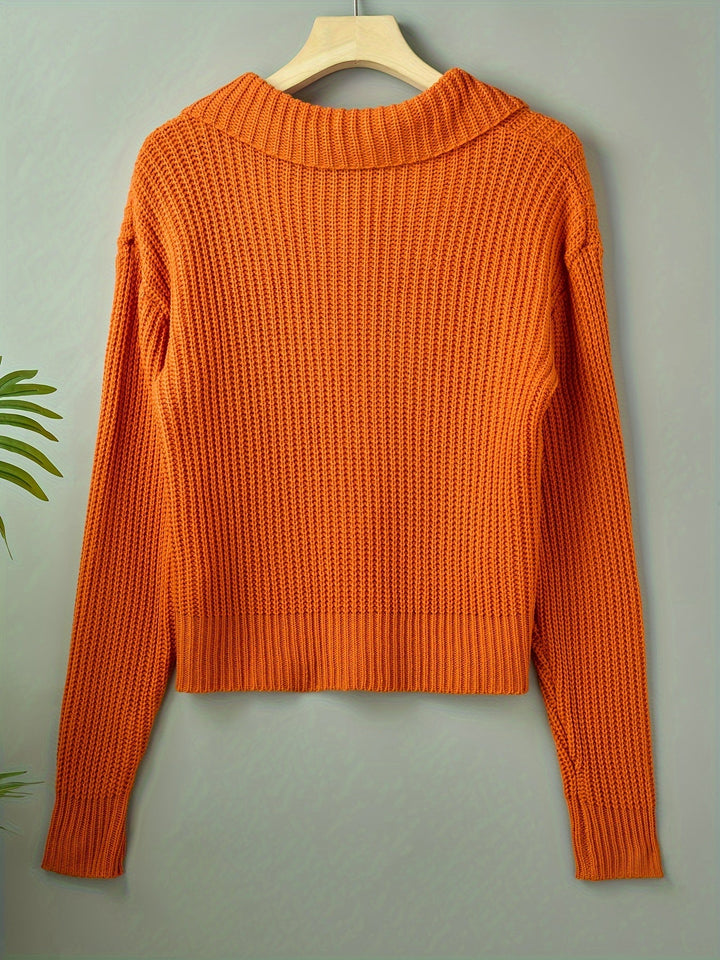 Amy - Maglione Casual a Maniche Lunghe