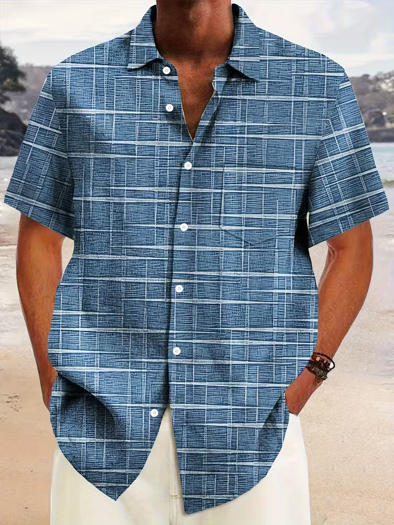 Jerrick - Camicia Con Stampa Geometrica Vintage