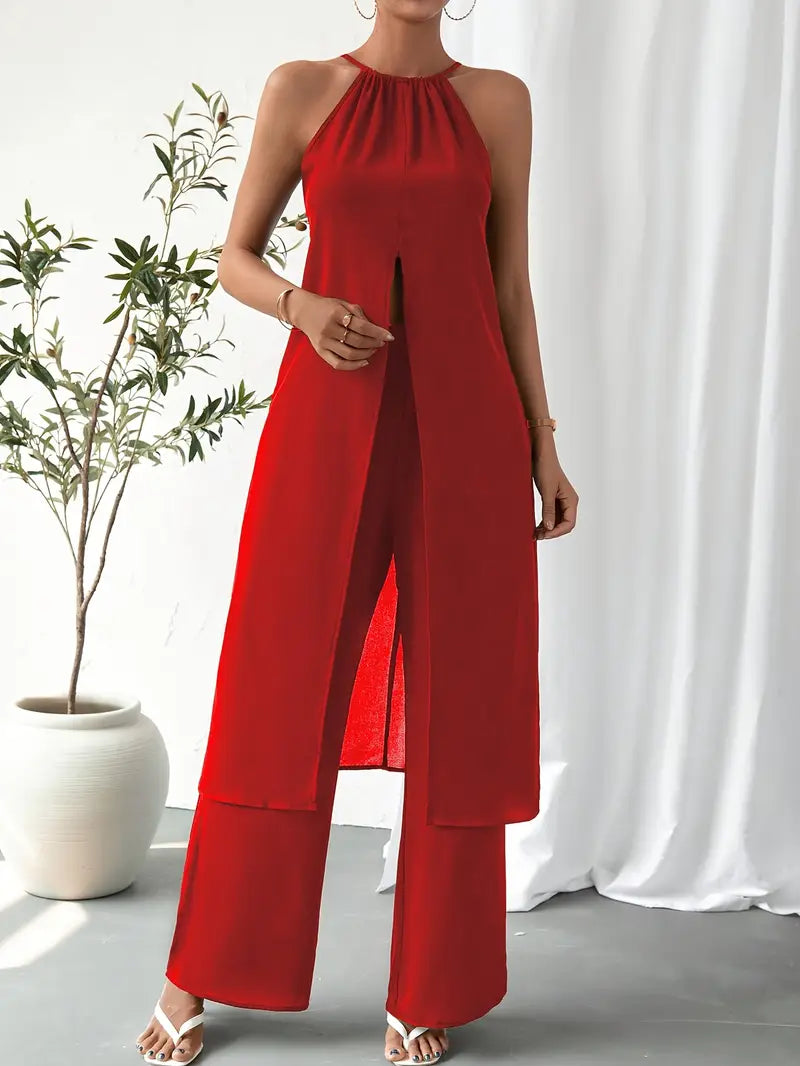 Eirini - Elegante Set Due Pezzi Senza Maniche