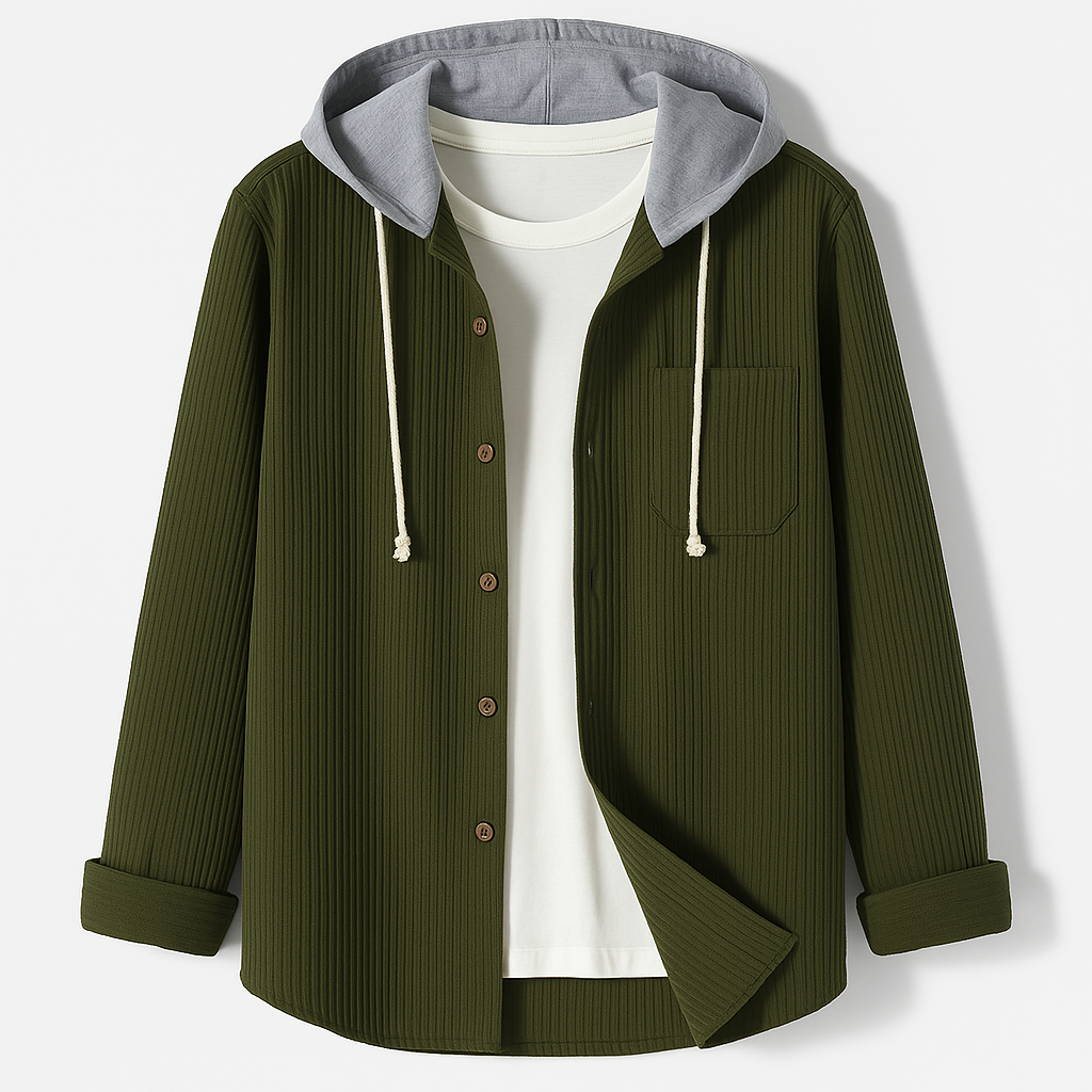 Darcy - Felpa Con Cappuccio Casual In Velluto a Coste