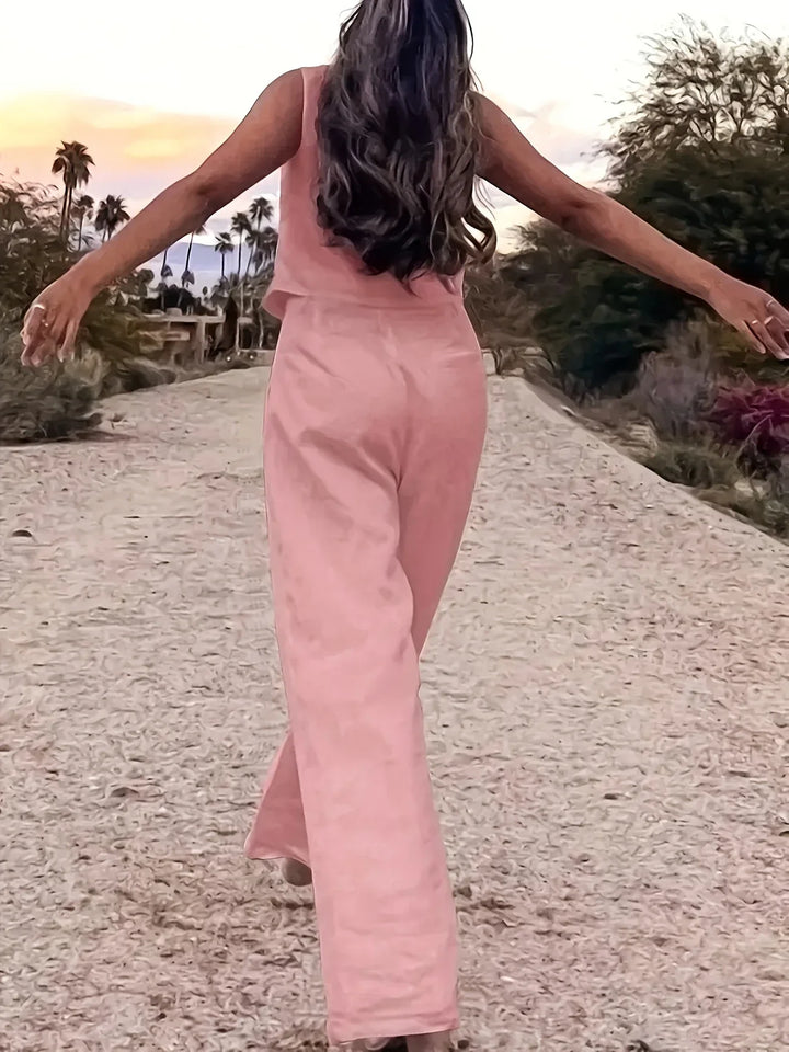 Jorja - Elegante Completo a Due Pezzi Senza Maniche
