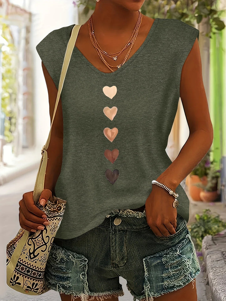 Nichole - Camicia Con Stampa A Cuore