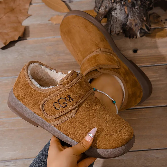 Rokia - Scarpe in Pelliccia Sintetica Con Cinturino Regolabile