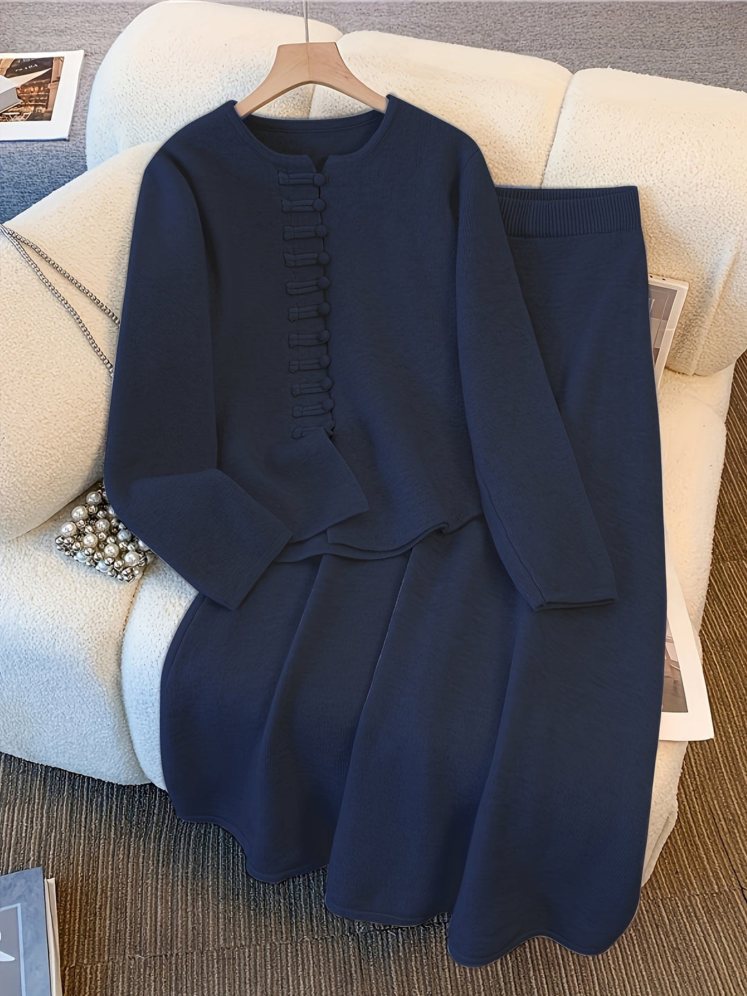 Zorine - Set Dovuto Pezzi Con Cardigan Abbottonato