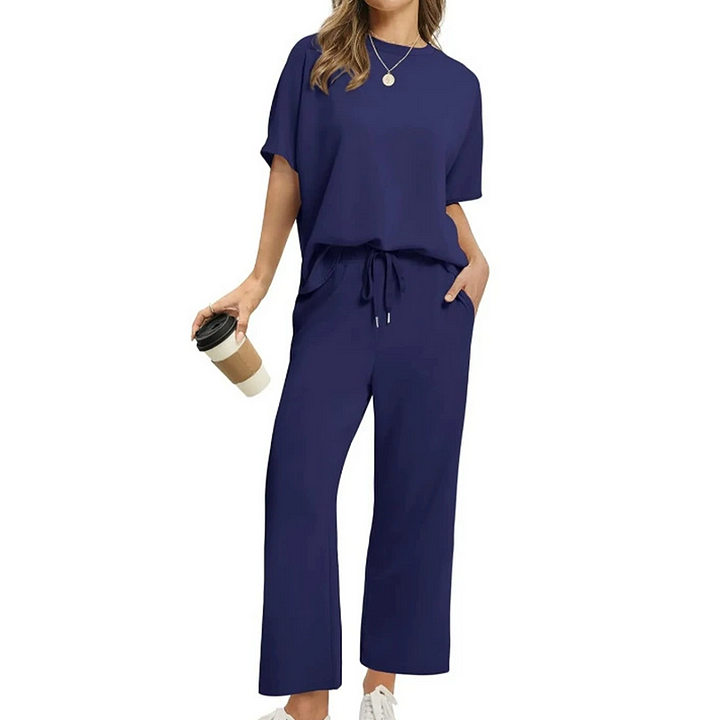 Shirona - Set Due Pezzi Composto Da Top Casual e Pantaloni