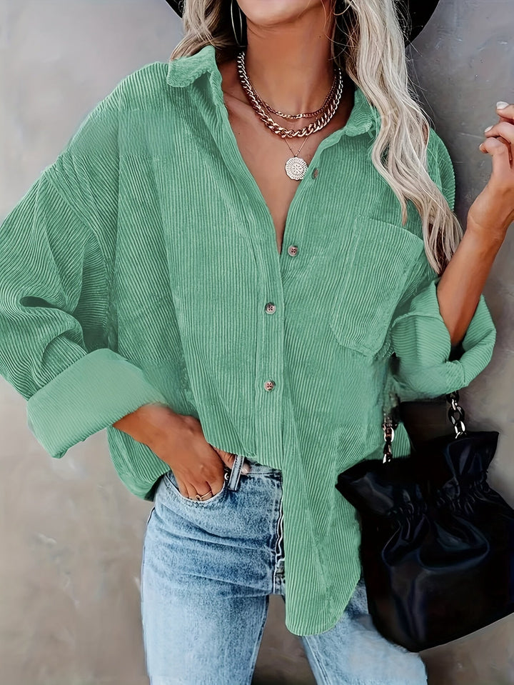 Irmela - Camicia a Maniche Lunghe Con Bottoni