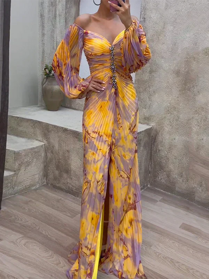 Hileni - Abito Elegante Con Scollo a V
