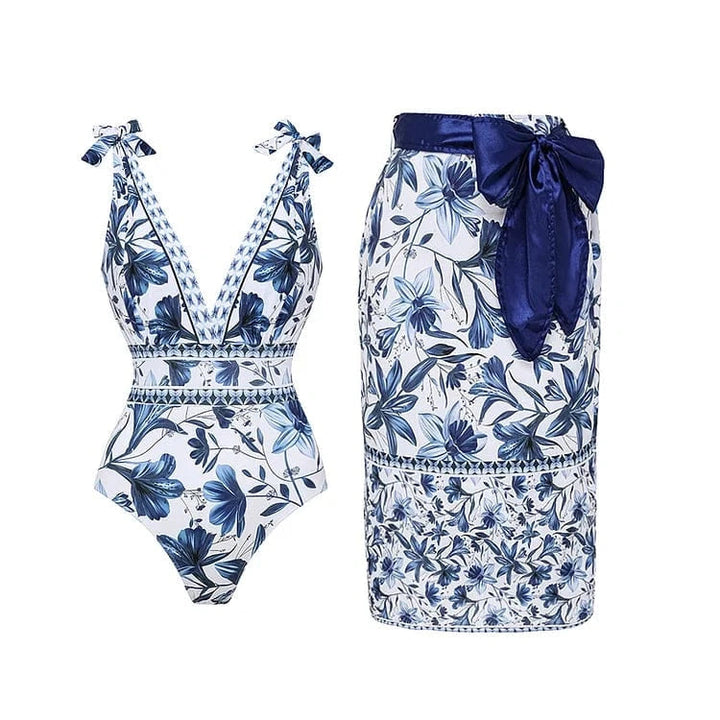 Kelda - Costume Da Bagno Elegante Ad Asciugatura Rapida Con Gonna