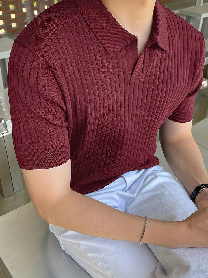 Avgustin - Polo Casual A Mniche Corte