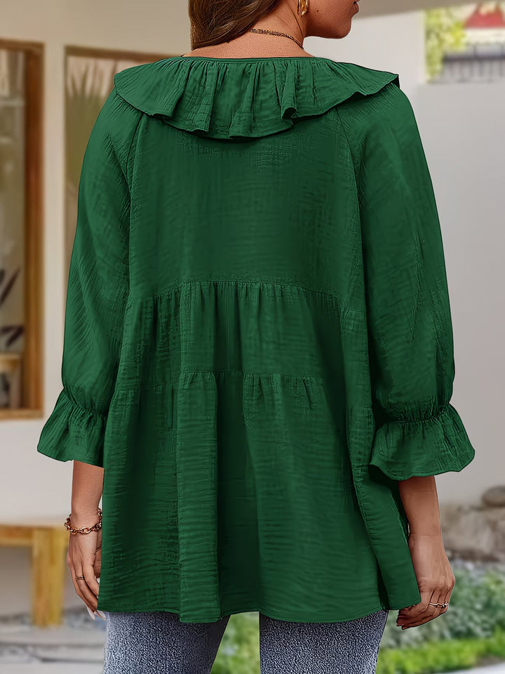 Garbine - Elegante Camicetta Con Collo a Balze
