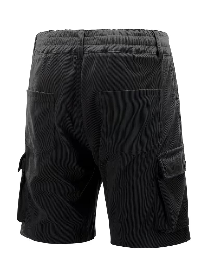 Jorit - Pantaloncini Merci in Velluto a Coste Con Trama 3D