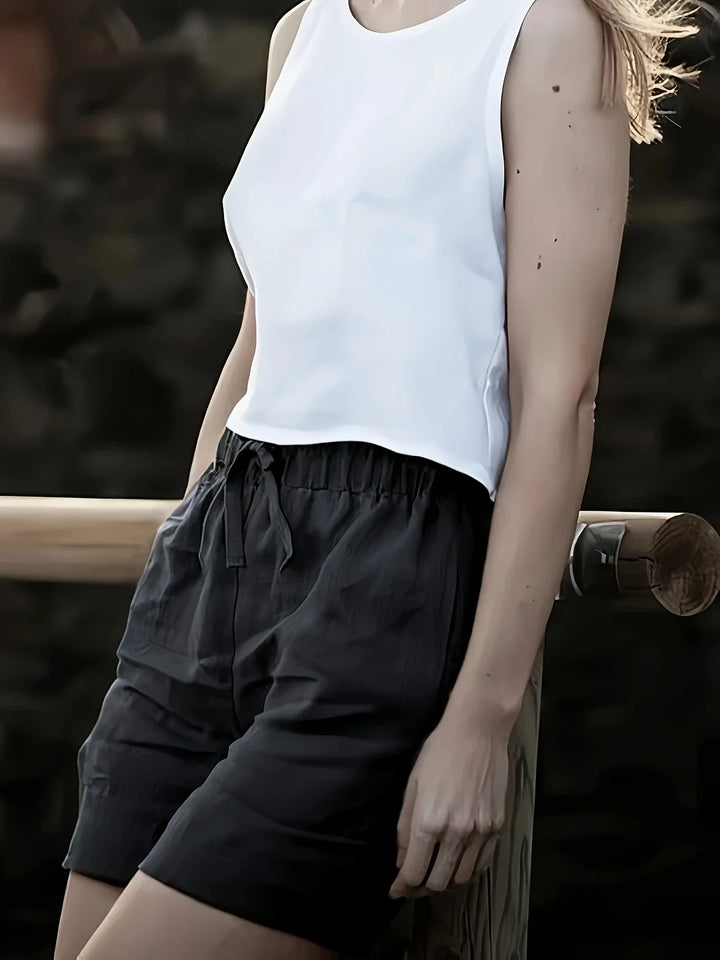 Niamh - Pantaloncini Estivi Casual Con Tasca